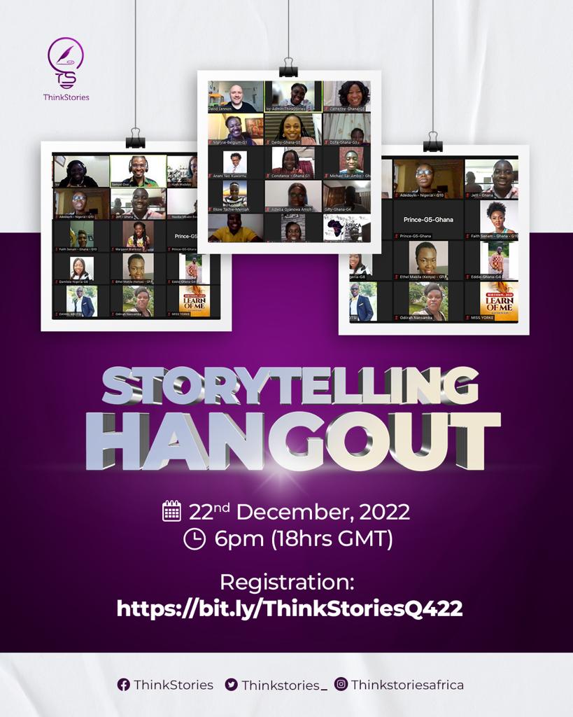 African storytellers set to turn up for ThinkStories’ December hangout