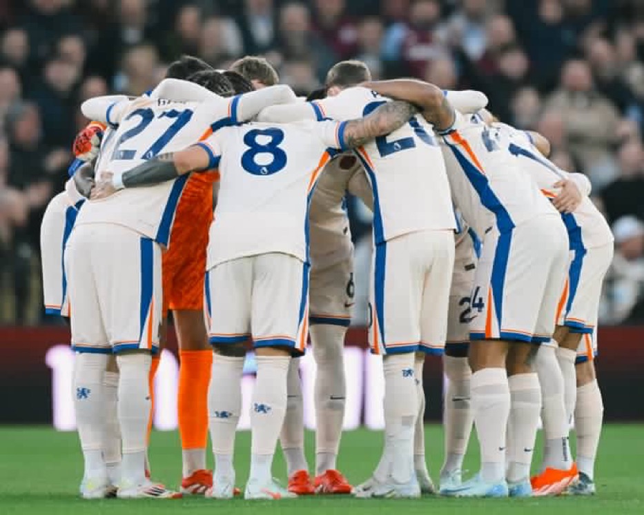 View of Aston Villa overcome Chelsea's early lead for 2-1 Victory at Villa Park ...